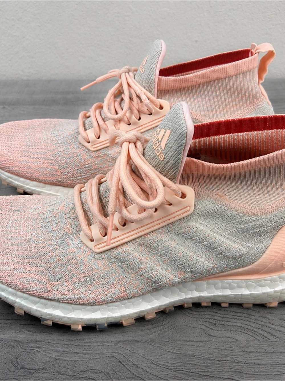Adidas Ultraboost All Terrain Women’s Size 8.5 Shoes Peach Knit Running Sneakers